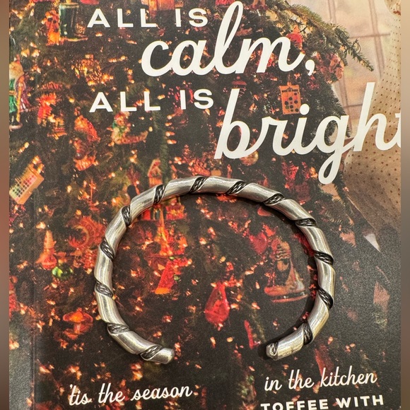 Native American Sterling Silver Double Twist Rope Style Cuff Bracelet - Picture 8 of 16